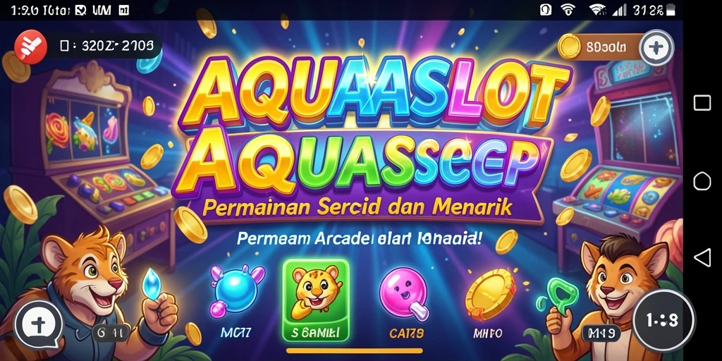 Gameplay seru AQUASLOT dengan grafik menarik dan tantangan mendebarkan.