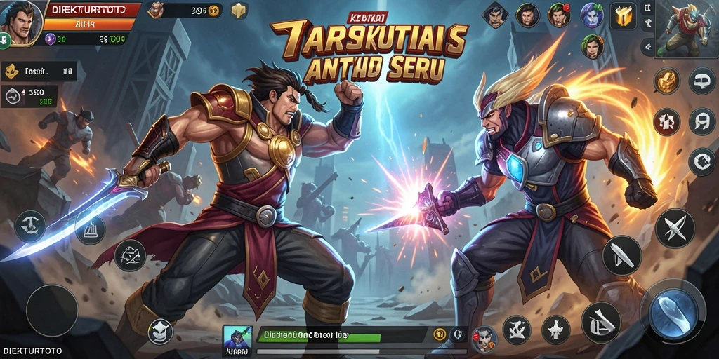 Gameplay seru dengan pertarungan karakter yang intens.