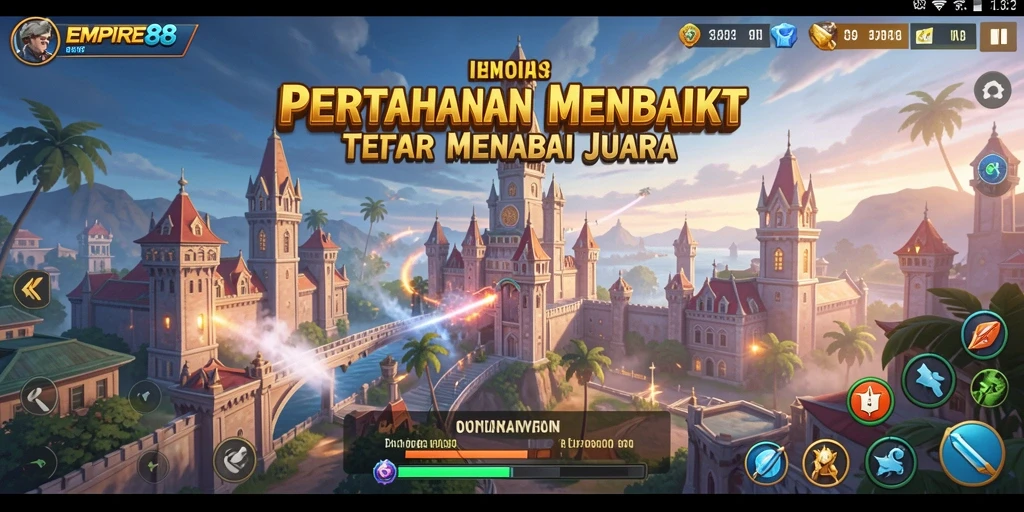 Tangkapan layar dari gameplay menara pertahanan yang seru di EMPIRE88.