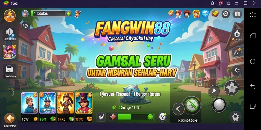 Tampilan gameplay seru dan interaktif di FANGWIN88.