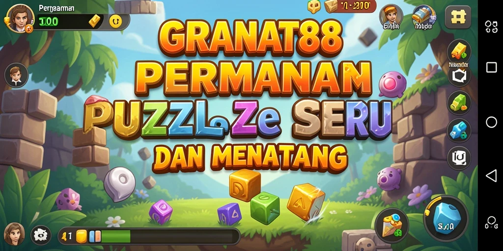 Tampilan gameplay menantang dari GRANAT88 yang penuh warna.