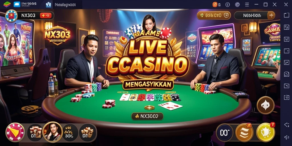 Gameplay Live Casino yang menegangkan dan interaktif di NX303.