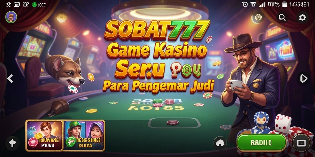 Tampilan menarik dan gameplay seru dari SOBAT777.