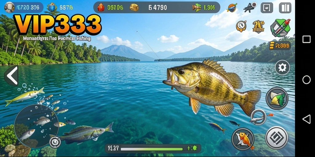 Tangkapan besar dalam gameplay Fishing di VIP333.